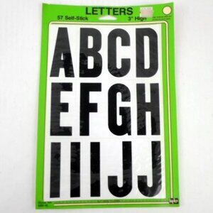 Hy-Ko Self Adhesive Letters 57 Count 3" High MM-4L